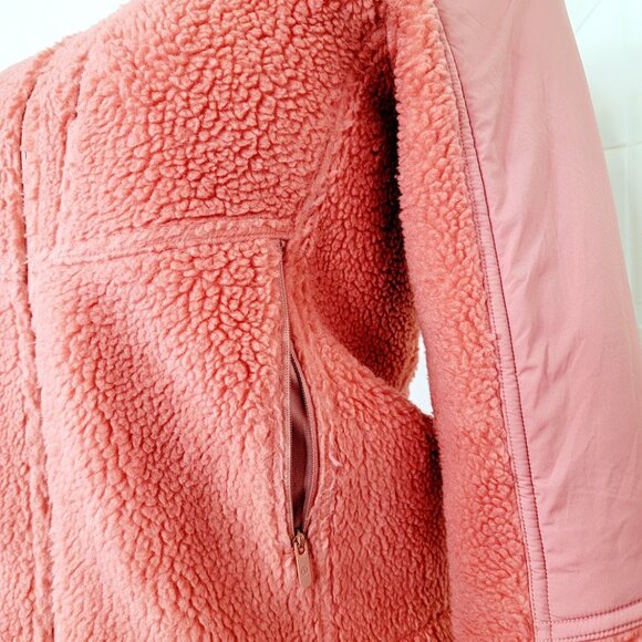Lululemon Women's Coral Long Sleeve Textured Fleece Full Zip Jacket Size 2 - Picture 6 of 11
